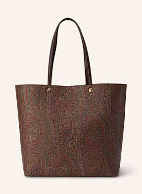 Etro Shopper Large Mit Pouch braun