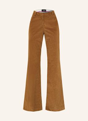 Etro Bootcut-Hose Aus Cord braun