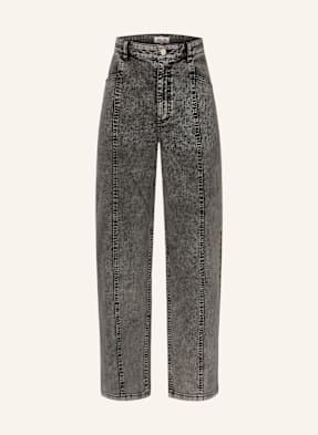 Baum Und Pferdgarten Straight Džíny Nara c9163 washed black