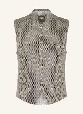 Hammerschmid Krojová Vesta Kilian Slim Fit béžová / černá