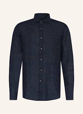 Reiss Leinenhemd Ruban Regular Fit blau