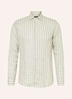 Reiss Leinenhemd Ruban Regular Fit gruen