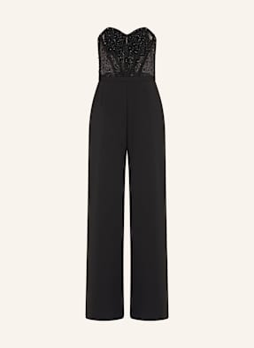 Hey Kyla Off-Shoulder Overal S Ozdobnými Kamínky černá