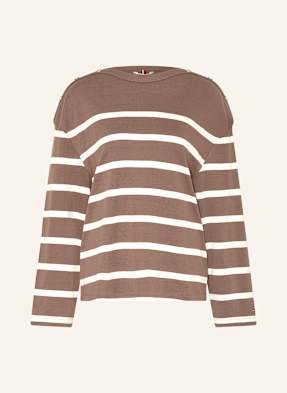 Tommy Hilfiger Svetr hnědá / bílá