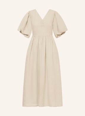 Mrs & Hugs Leinenkleid beige