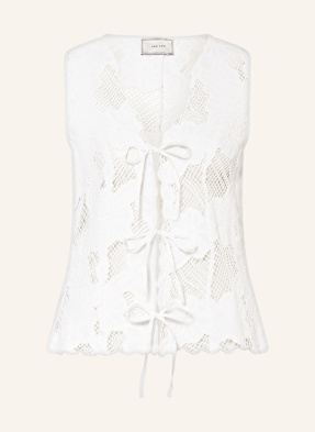 Neo Noir Spitzentop Alboa weiss