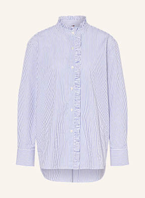 Tommy Hilfiger Bluse Mit Rüschen blau