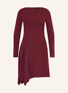 Ted Baker Koktejlové Šaty Nalree S Plisováním tmavě červená