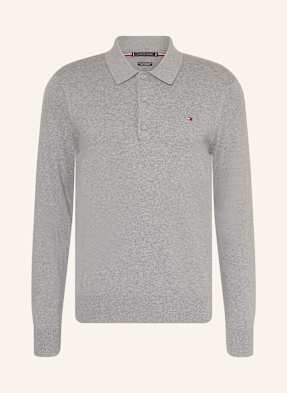 Tommy Hilfiger Strick-Poloshirt grau