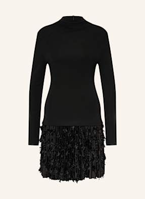 Boss Kleid Ecicla Mit Plissees schwarz