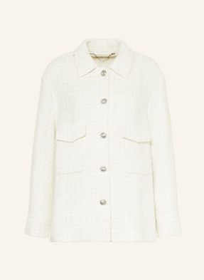 Lilienfels Tweed-Jacke Mit Glitzergarn weiss