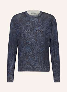 Etro Pullover Mit Seide Und Cashmere blau