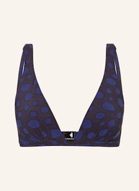 Maryan Mehlhorn Bralette Horní Díl Bikin Blue Dots černá / modrá