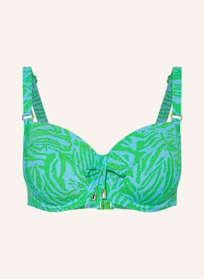 Lidea Horní Díl Bikin S Kosticemi Aqua Muse S Třpytivou Přízí tyrkysová / světle zelená