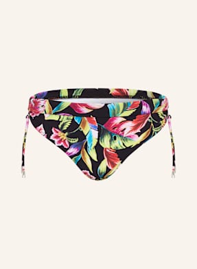Lidea Basic Bikinové Kalhotky Exotic Blaze černá / žlutá / červená
