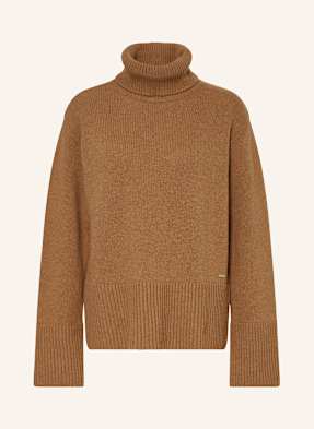 Woolrich Svetr S Rolákem koňaková