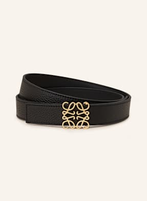 Loewe Oboustranný Opasek Anagram černá / zlatá