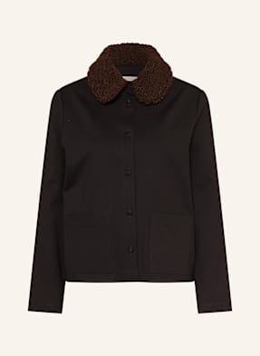 Lilienfels Jacke Mit Teddyfell schwarz