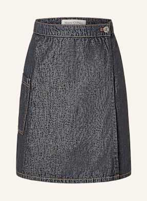 Marc O'polo Džínová Sukně Se Lnem 008 rinsed cotton linen wash