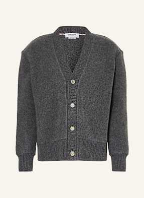 Thom Browne. Pletený Kardigan tmavě šedá