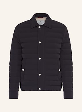 Brunello Cucinelli Lightweight-Daunenjacke blau