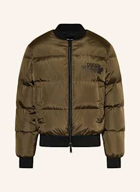 dsquared2 Péřová Bunda Easy Puffer khaki
