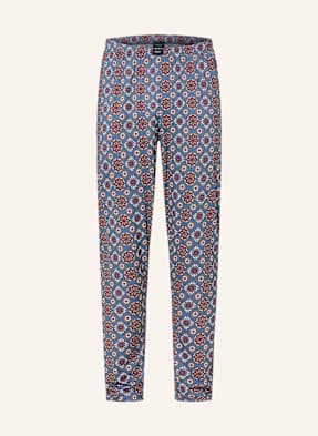 Mey Pyžamové Kalhoty Série Elegant Pattern modrá / tmavě červená