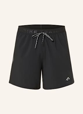 Nike 2-In-1-Laufshorts Trail Brief-Lined schwarz