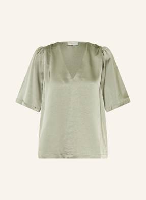 Neo Noir Blusenshirt Largo Aus Satin gruen