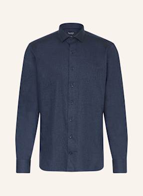 Olymp Signature Flanelová Košile Casual Fit tmavě modrá
