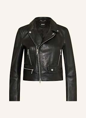 Boss Lederjacke Sayuri schwarz