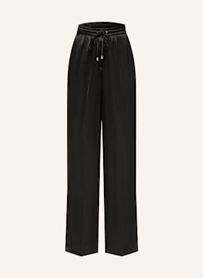 Boss Marlenehose Tavati Aus Satin schwarz