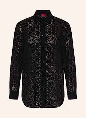 Hugo Oversized-Bluse The Oversize Shirt schwarz