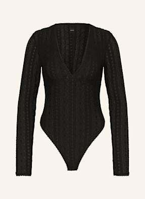 Boss Spitzenbody Ikylia schwarz