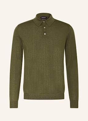 Strokesman's Strick-Poloshirt gruen
