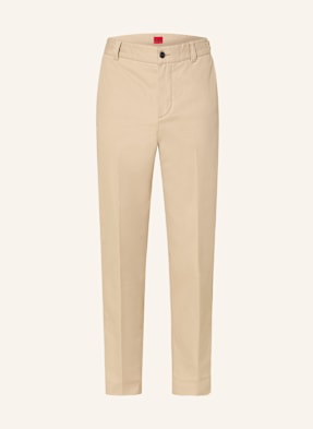 Hugo Chino Kalhoty Genar Slim Fit béžová