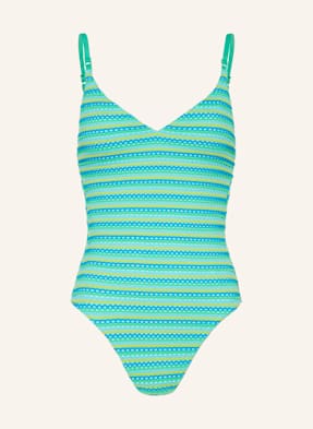 Seafolly Plavky Calypso tyrkysová / žlutá / světle zelená