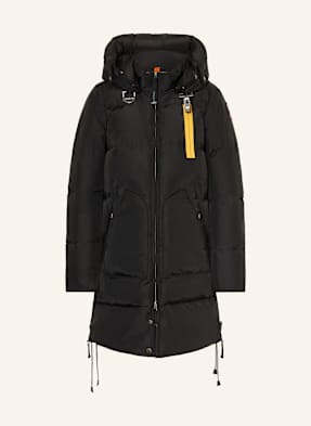 Parajumpers Péřový Kabát Long Bear S Odnímatelnou Kapucí černá