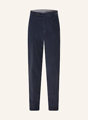 Berwich Manšestrové Chino Kalhoty Retro Contemporary Fit tmavě modrá