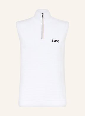 Boss Strickweste Bierdie weiss