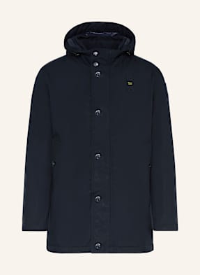 Blauer Péřová Parka Chester S Odnímatelnou Kapucí tmavě modrá
