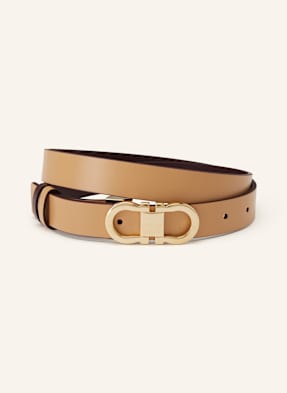 Ferragamo Opasek tmavě hnědá