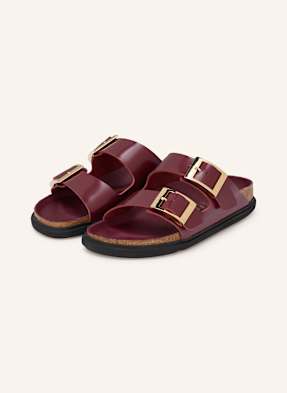 Birkenstock Pantofle Arizona Droplet Buckle tmavě červená