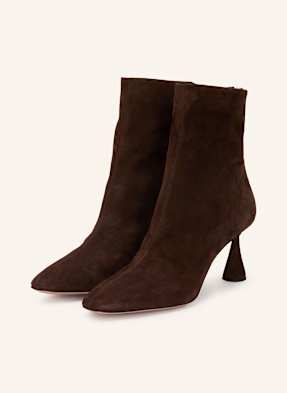 Aquazzura Kotníčkové Boty Amore tmavě hnědá