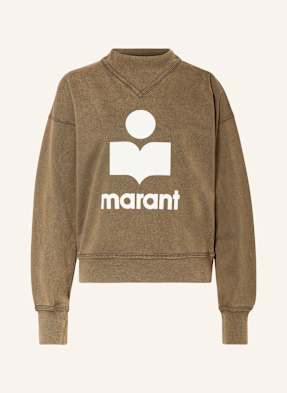 Marant Étoile Mikina Moby-Ga hnědá / bílá