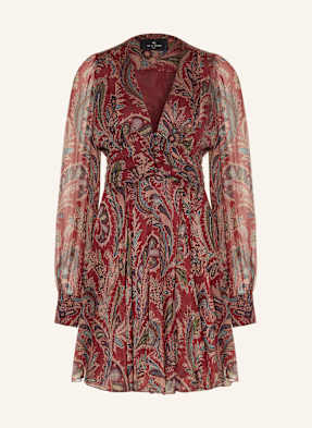 Etro Seidenkleid rot