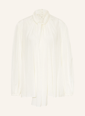 Dolce & Gabbana Blusenshirt Aus Seide Mit Schluppe weiss