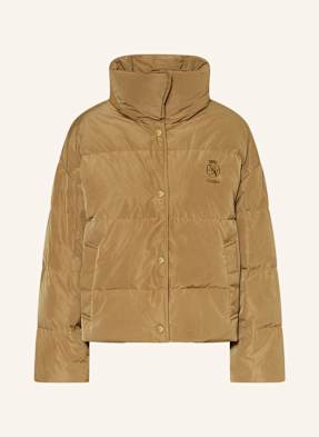 Tommy Hilfiger Péřová Bunda koňaková