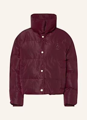 Tommy Hilfiger Péřová Bunda tmavě červená