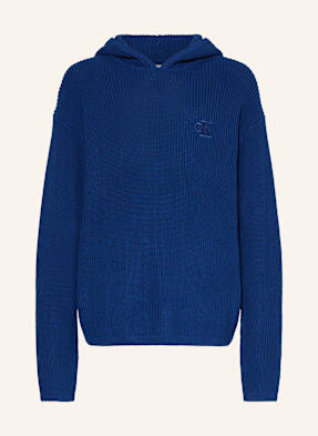 Calvin Klein Strick-Hoodie blau